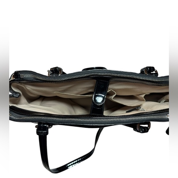 Coach Peyton OP Art Double Zip Satchel - Picture 9 of 11